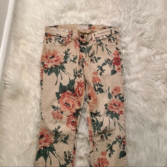 Current/ Elliott The Stiletto Jean in Haystack Floral - Picture 5 of 11